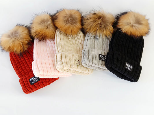 Ugg Fox Ball Ladies Beanies